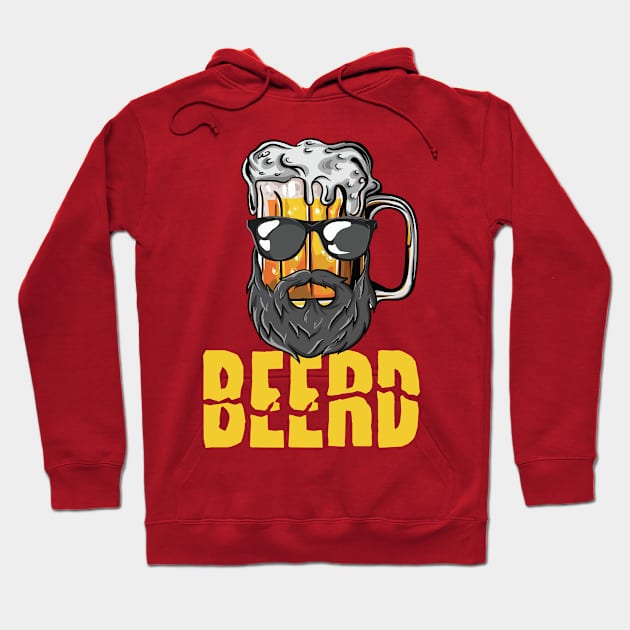 Funny Craft Beer Drunk Uncle Beard Bearded Druncle Hoodie by Freid